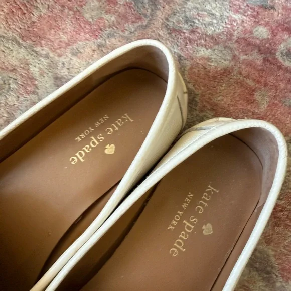 Kate Spade Bernice driving Loafers moccasin white size 8 - Picture 2 of 11